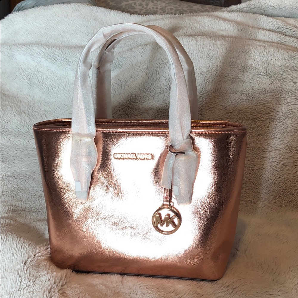 Michael Kors Metallic Primrose Dual Wear Tote